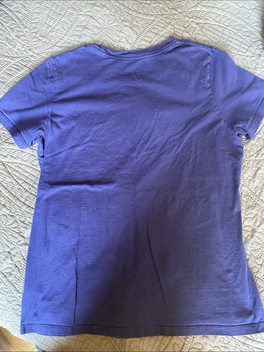 Nike Blue Short Sleeve Tee with Red Logo